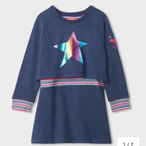 Hatley Brilliant Star Rib Dress‎ Girls Size 5